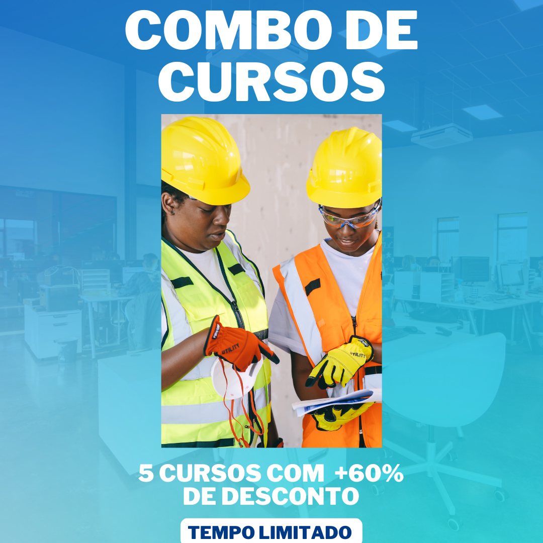 Combo com + 65% de Desconto 5 Cursos por apenas R$347,00 ! NR-6,10,12,18,35.
